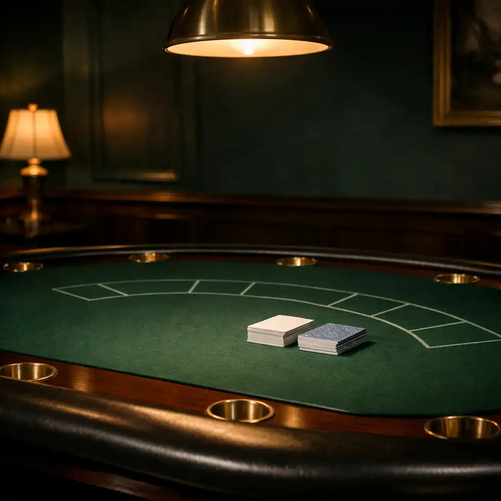 Profesjonalny stół pokerowy w strefie Resta Uravo